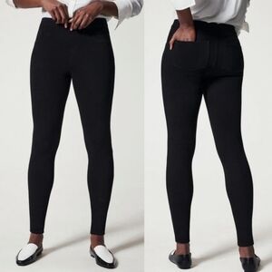 SPANX Ankle Jean-Ish Black Leggings Womens XL